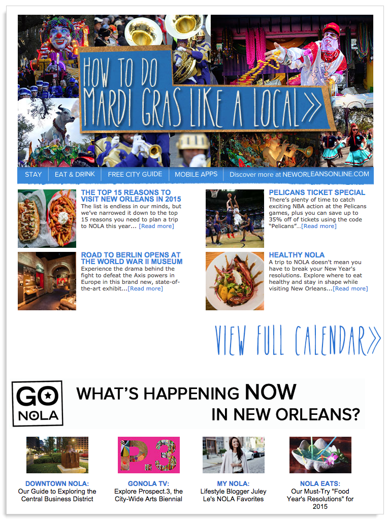 Monthly E-newsletter