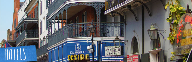 Bourbon Street Balcony Hotels