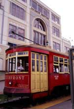 The Riverfront Streetcar in New Orleans