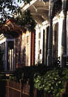Row of New Orleans Shotgun Houses