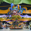 Papier Mache Jesters at Mardi Gras World