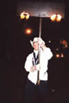 Flambeaux Carrier at Mardi Gras