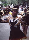 Marcher in a Mardi Gras Parade
