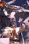 Masked Rider at Mardi Gras