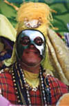 Masked Rider at Mardi Gras