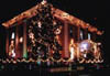 Police Station in French Quarter Decorated for Christmas