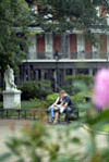 Couple Relaxing in Jackson Square
