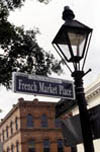 French Market Place Street Sign and Lampost