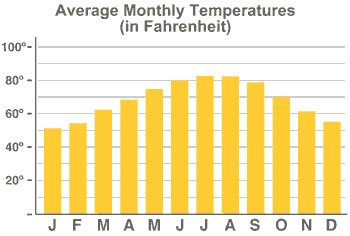 Vegas Yearly Weather Chart