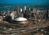 Aerial of the Superdome and Downtown New Orleans