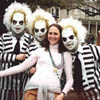 Costumed Reveler at Mardi Gras