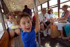 Kid Riding Streetcar