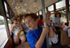Kid Riding Streetcar