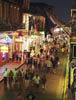 Bourbon Street in the French Quarter